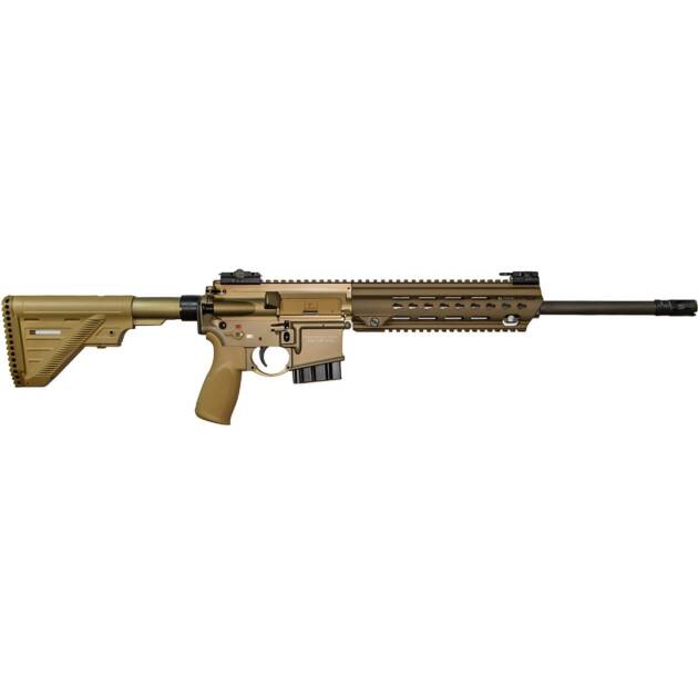 Karabinek samopowtarzalny HK MR223 A3 - .223Rem - 16,5" - Green Brown z długim łożem Slim-Line Hkey - Heckler&Koch - Niemcy - B9