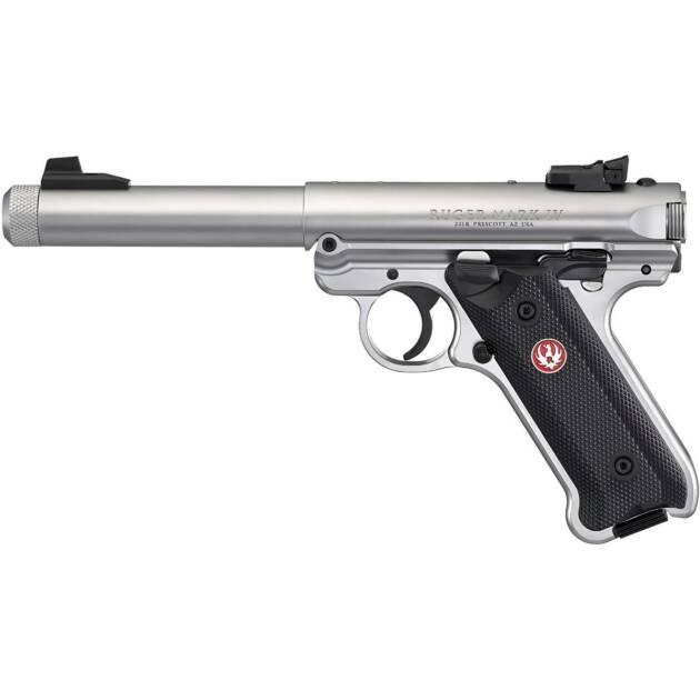 Pistolet Ruger Mark IV 22/45 Target Stainless 5,5" - 40126 - B5 - 22lr - Ruger - USA